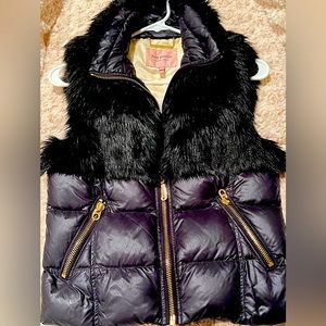 Woman’s Juicy Couture Faux Fur Puffer Vest